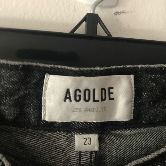 Agolde Low Slung Baggy 30.5” Jeans in Ditch Grey Wash Size 23 Waist Relaxed Fit - Picture 7 of 16
